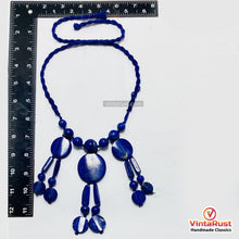 Load image into Gallery viewer, Boho Lapis Lazuli Three Pendant Necklace
