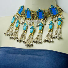 Load image into Gallery viewer, Boho Statement Collar Choker Necklace With Bells
