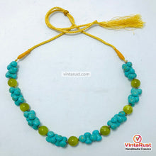 Load image into Gallery viewer, Boho Turquoise Stone Beaded Necklace
