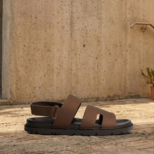 Load image into Gallery viewer, Handmade Open Toe Summer Shoes: Flat Sandals for Men
