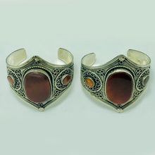 Load image into Gallery viewer, Carnelian Stone Lightweight Handcuff Bracelet
