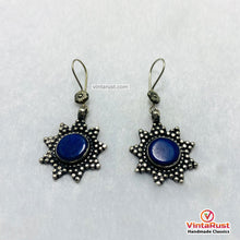 Load image into Gallery viewer, Celestial Lapis Lazuli Starburst Boho Earrings
