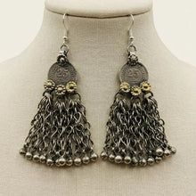 Load image into Gallery viewer, Handmade Tribal Coins Dangling Earrings
