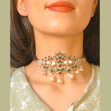Load image into Gallery viewer, Ethnic Handmade Choker Necklace With Pearls

