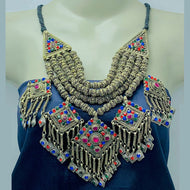 Handmade Multilayers Beaded Chain Necklace