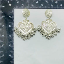 Load image into Gallery viewer, Ethnic Handmade Silver Tone Dangle Earrings
