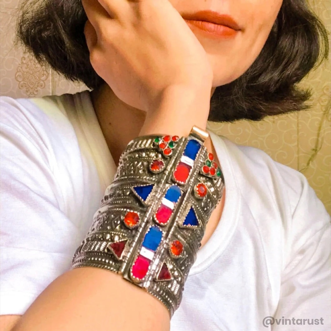 Ethnic Vintage Boho Style Handcuff Bracelet