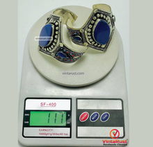 Load image into Gallery viewer, Handmade Boho Lapis Lazuli Gemstone Bracelet
