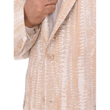 Load image into Gallery viewer, Steven Land Classic Fit Gold Textured Two Button Dinner Blazer Jacket
