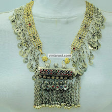 Load image into Gallery viewer, Gypsy Big Pendant Necklace With Dangling Tassels
