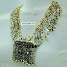 Load image into Gallery viewer, Gypsy Big Pendant Necklace With Dangling Tassels

