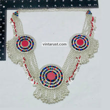 Load image into Gallery viewer, Gypsy Handmade Bib Necklace With Dangling Bells
