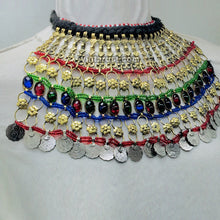 Load image into Gallery viewer, Gypsy Tribal Choker Necklace With Coins
