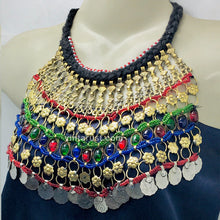 Load image into Gallery viewer, Gypsy Tribal Choker Necklace With Coins
