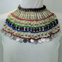 Load image into Gallery viewer, Gypsy Tribal Choker Necklace With Coins
