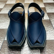 Load image into Gallery viewer, Handcrafted Blue Casual Leather Shoes
