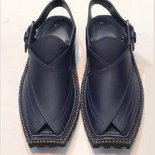 Load image into Gallery viewer, Handcrafted Blue Casual Leather Shoes
