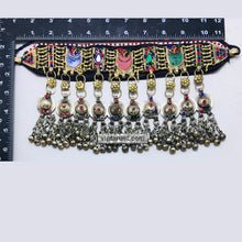 Load image into Gallery viewer, Handcrafted Collar Choker Necklace With Dangling Bells
