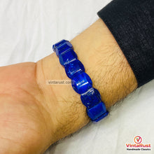 Load image into Gallery viewer, Handcrafted Lapis Lazuli Gemstone Bracelet
