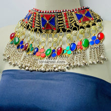 Load image into Gallery viewer, Handcrafted Multicolor Nomadic Collar Choker Necklace
