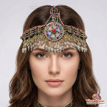Load image into Gallery viewer, Handcrafted Tribal Head Wear Statement Jewelry
