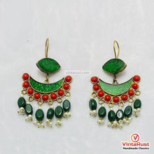 Load image into Gallery viewer, Handmade Afghan Kuchi Boho Dangle Earrings
