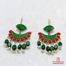 Load image into Gallery viewer, Handmade Afghan Kuchi Boho Dangle Earrings
