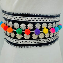 Load image into Gallery viewer, Handmade Belly Belt With Buttons and Laces
