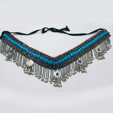 Load image into Gallery viewer, Handmade Belly Dance Belt With Turquoise Stones
