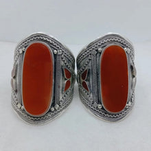 Load image into Gallery viewer, Handmade Big Stone Tribal Cuff Bracelet
