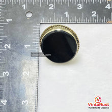 Load image into Gallery viewer, Handmade Black Onyx Silver Adjustable Unisex Ring
