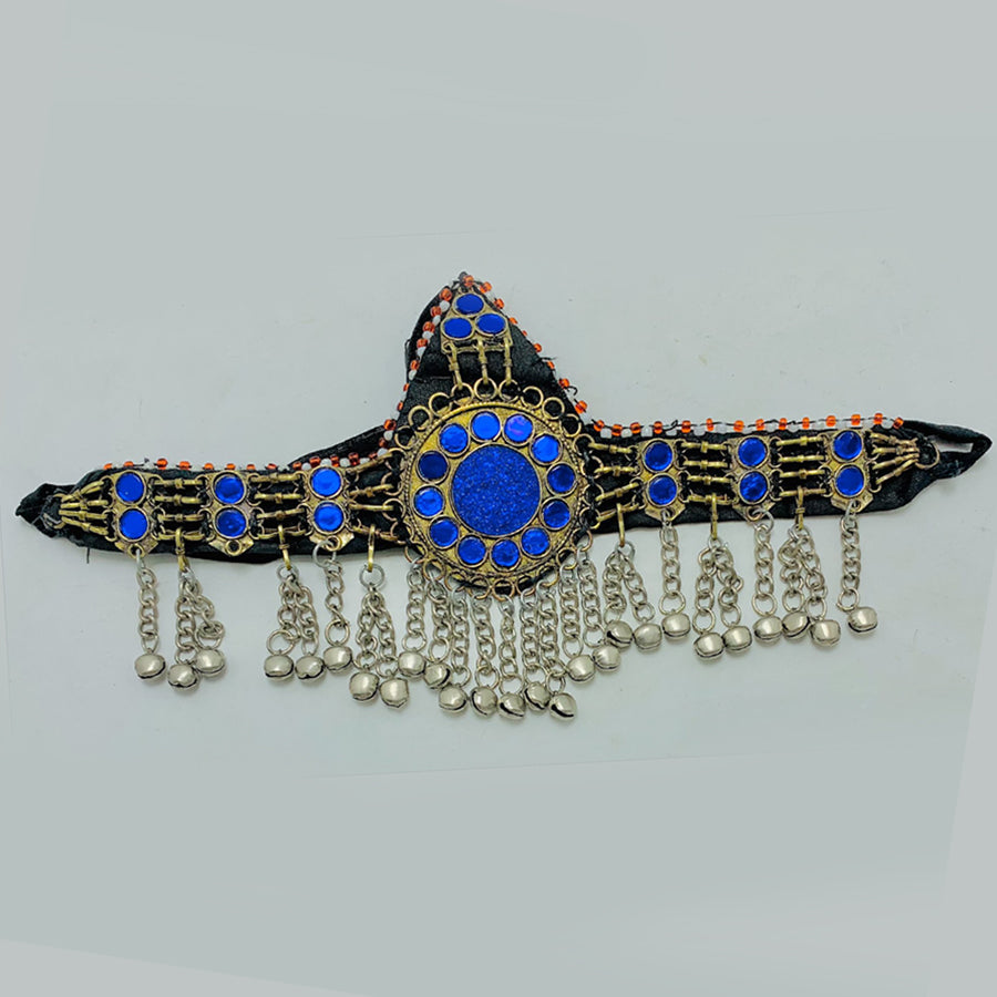 Handmade Blue Ethnic Headpiece Jewelry