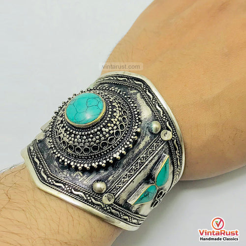 Boho Bracelet Inlaid With Turquoise Stone