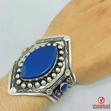 Load image into Gallery viewer, Handmade Boho Lapis Lazuli Gemstone Bracelet

