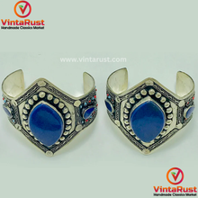 Load image into Gallery viewer, Handmade Boho Lapis Lazuli Gemstone Bracelet
