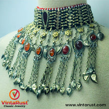 Load image into Gallery viewer, Handmade Choker Necklace with Glass Stones And Beads
