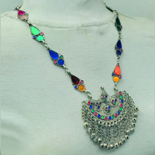 Load image into Gallery viewer, Handmade Colorful Boho Statement Necklace
