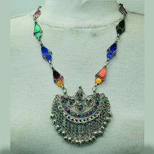 Load image into Gallery viewer, Handmade Colorful Boho Statement Necklace
