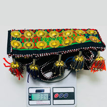 Load image into Gallery viewer, Handmade Crossbody Bag Embellished with Metal Pieces
