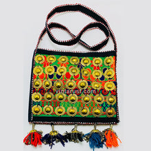 Load image into Gallery viewer, Handmade Crossbody Bag Embellished with Metal Pieces
