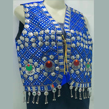 Load image into Gallery viewer, Handmade Embroidered Vest With Silver Bells and Motifs

