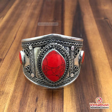 Load image into Gallery viewer, Ethnic Tribal Stone Adjustable Handcuff Bracelet
