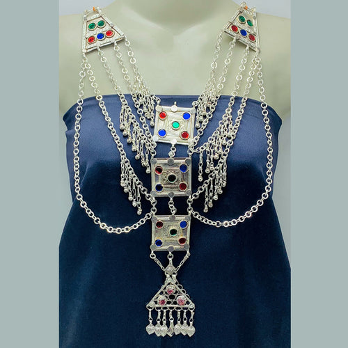 Handmade Gypsy Multilayers Pendant and Chain Necklace