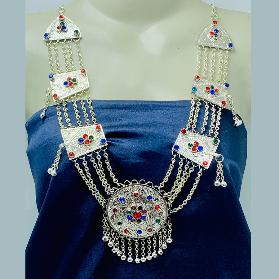 Handmade Gypsy Silver Kuchi Necklace