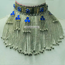 Load image into Gallery viewer, Handmade Kuchi Choker Necklace With Long Bells
