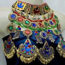 Load image into Gallery viewer, Handmade Kuchi Multicolor Oversized Necklace
