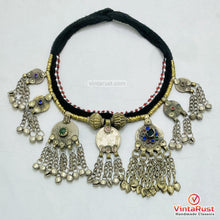 Load image into Gallery viewer, Handmade Kuchi Tribal Coin Statement Necklace
