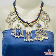Load image into Gallery viewer, Handmade Kuchi Tribal Coin Statement Necklace
