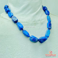 Load image into Gallery viewer, Handmade Lapis Lazuli Gemstone Necklace
