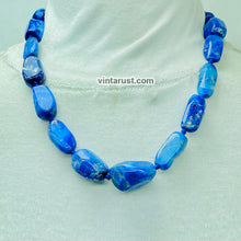 Load image into Gallery viewer, Handmade Lapis Lazuli Gemstone Necklace
